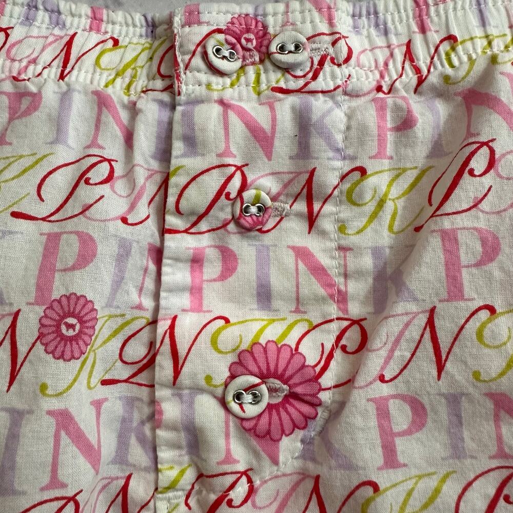 Victoria's Secret PINK Y2K Vintage Sleep Shorts XS Pink Dog Button Front - Picture 3 of 11